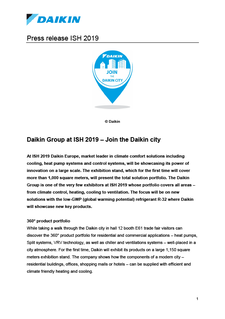 Daikin Group at ISH 2019 - Join the Daikin city_DEUEN18-042_Press Release_English.pdf